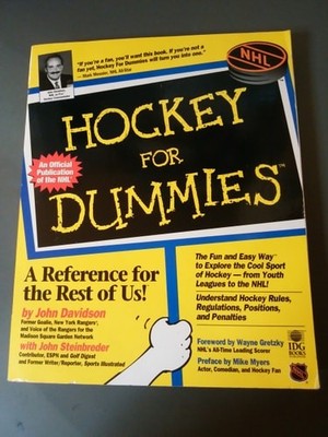 1-482.jpg Hockey for Dummies John Davidson, John Steinbreder Paperback Hockey