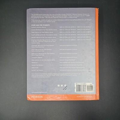 1-535.jpg Elementary Statistics Mario F. Triola Hardcover Statistics Textbook
