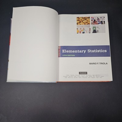 1-537.jpg Elementary Statistics Mario F. Triola Hardcover Statistics Textbook