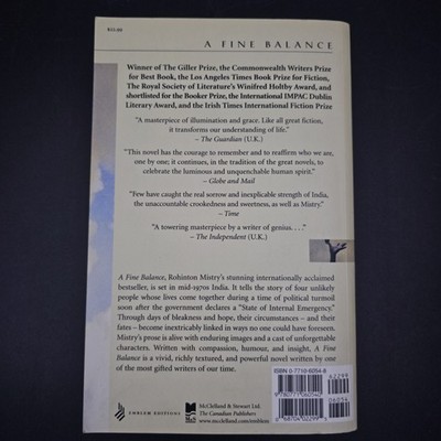 1-576.jpg A Fine Balance Rohinton Mistry Paperback Literary fiction - Signed