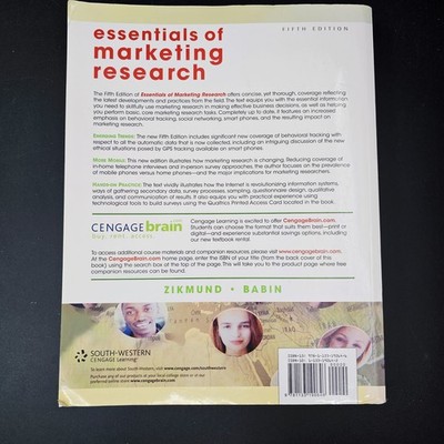Essentials of Marketing Research William G. Zikmund Barry J. Babin Paperback