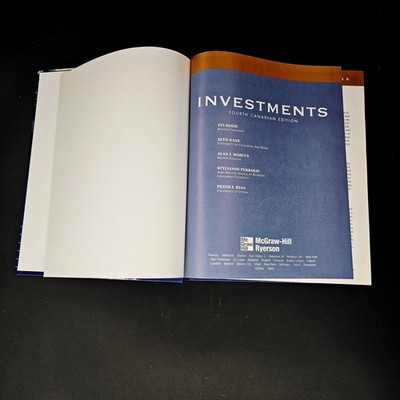 1-699.jpg Investments Zvi Bodie; Alex Kane; Alan J. Marcus Hardcover