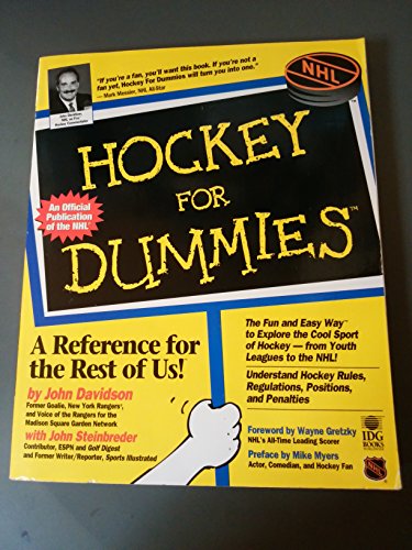 Version 1.0.0 Hockey for Dummies John Davidson, John Steinbreder Paperback Hockey
